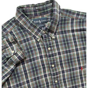 Ralph Lauren Men's Plaid Shirt 3XLT Tall Multicolor Long Sleeve - 616